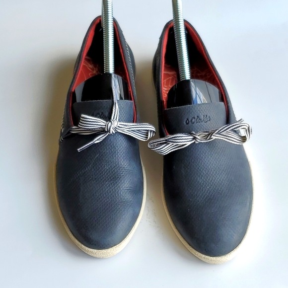 Olukai Alohi Casual Comfort Slip On Blue Sneaker Size 6.5 - Picture 3 of 8